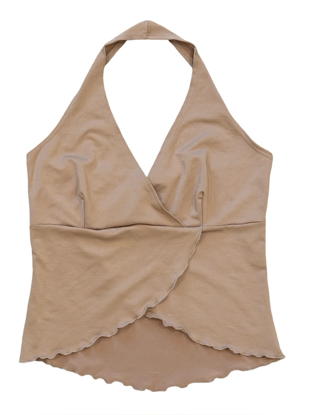 Y2K Rave Minimalist Halter Top